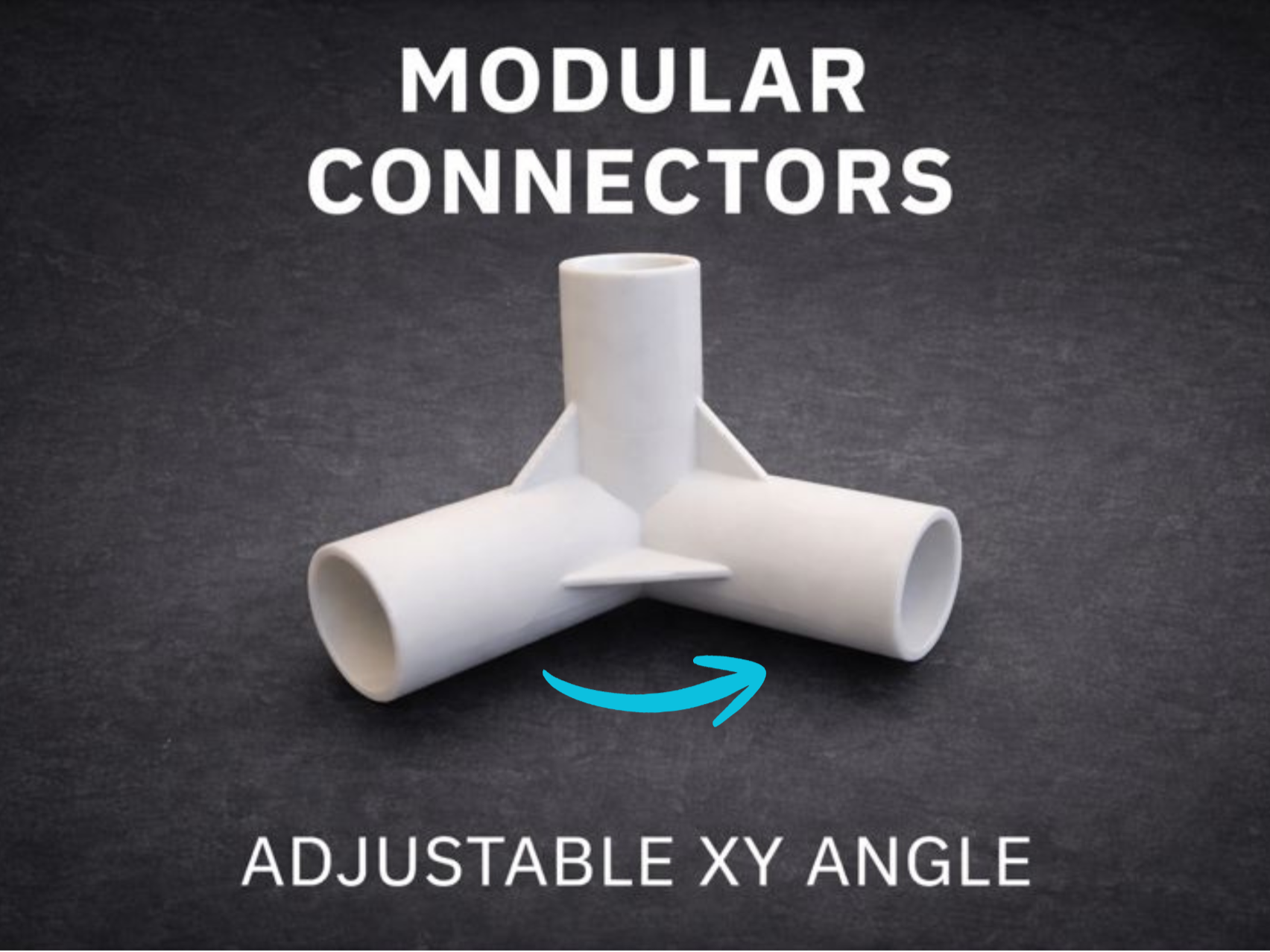 Customizable 3-Way Connector – Adjustable XY Angle