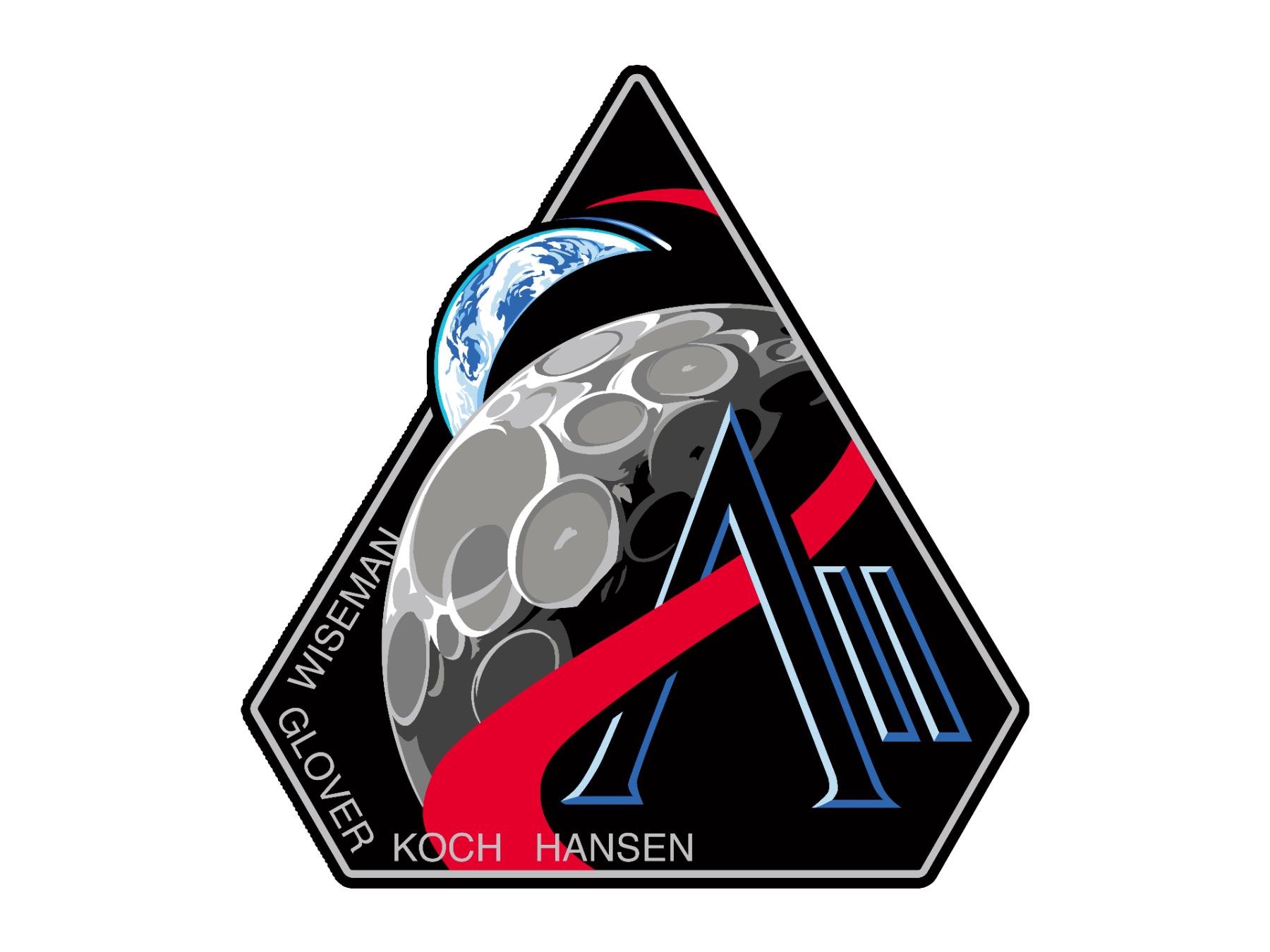 Artemis 2 Mission Patch with crew names