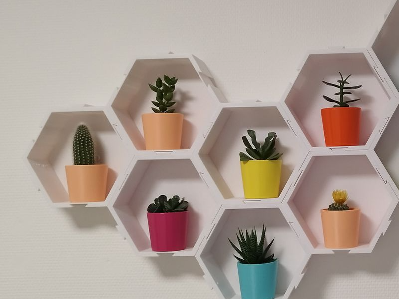 Étagère Ruche Hexagonale