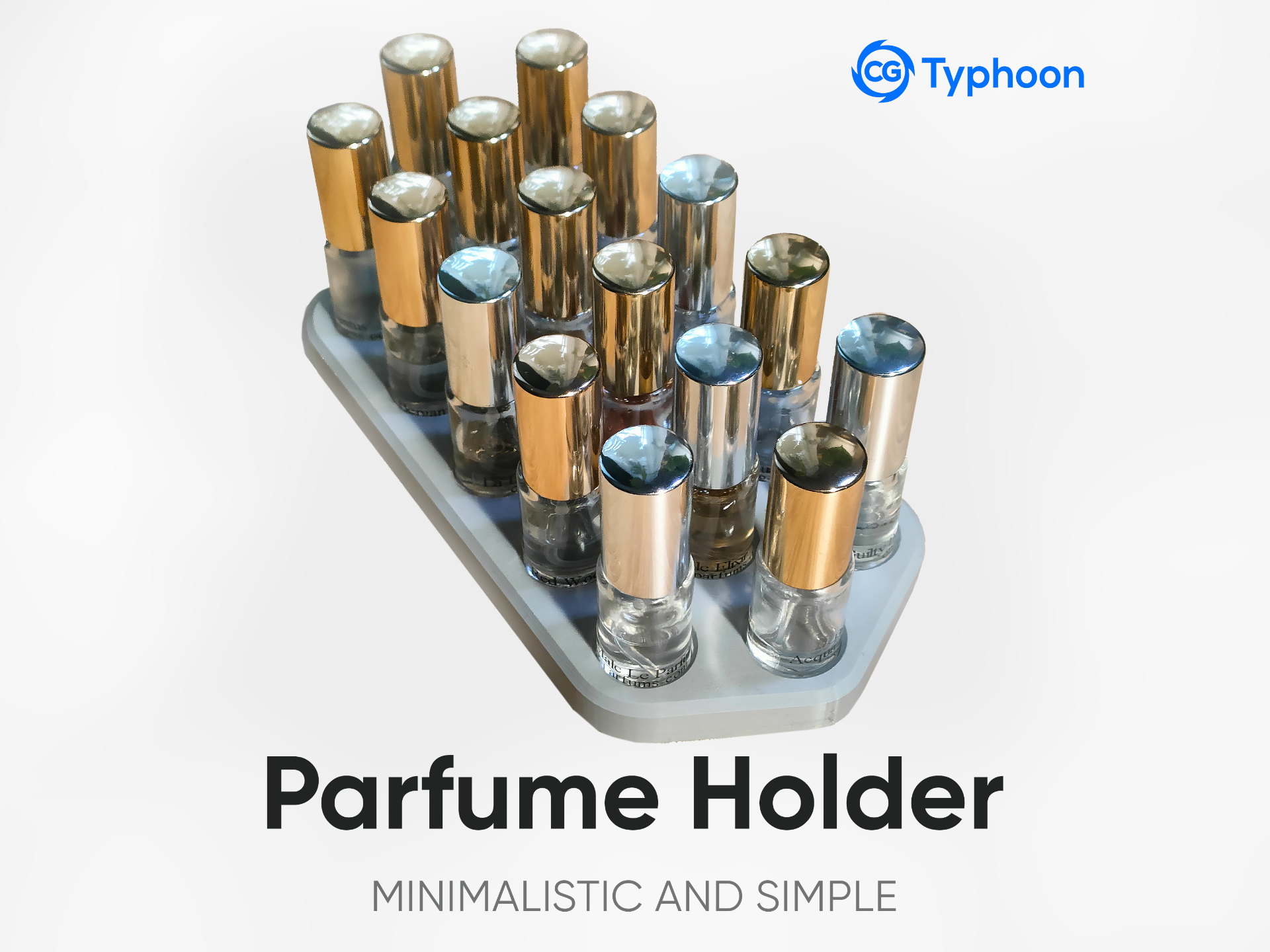 Perfume Sample Holder (16 slots, for 3ml bottles)