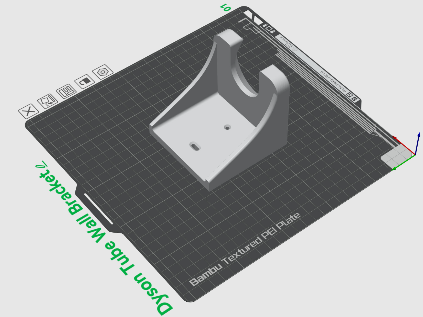 Dyson Tube Wall Bracket