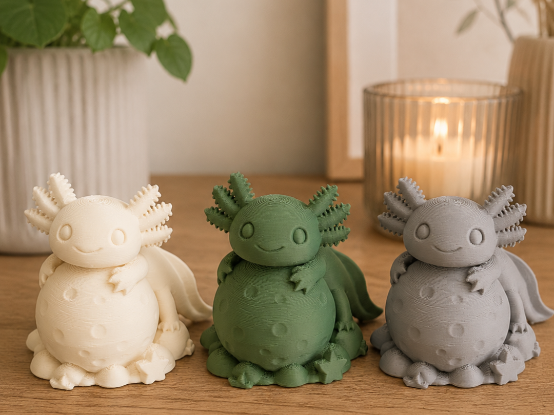 Pastel Axolotl Trio