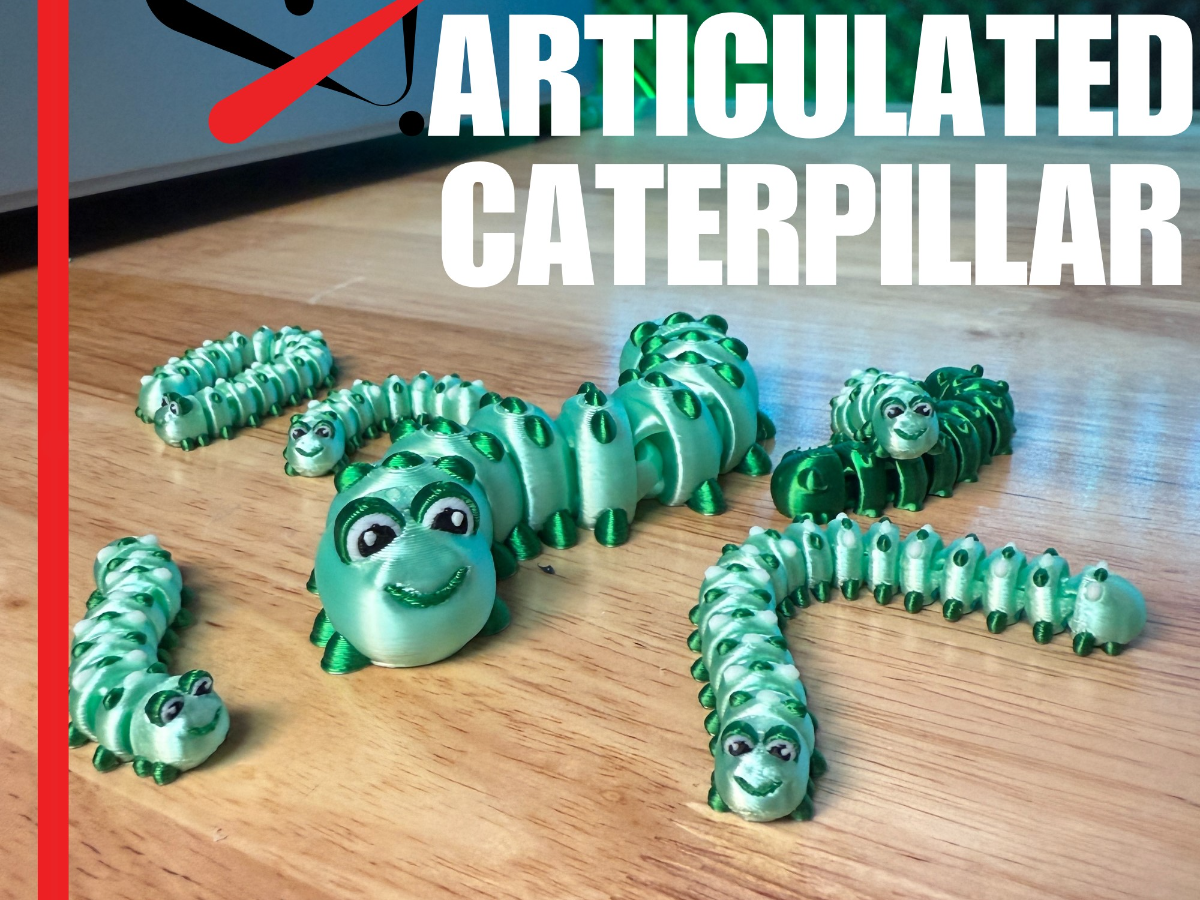 Articulated Caterpillar – A Wiggly, Wobbly Print!
