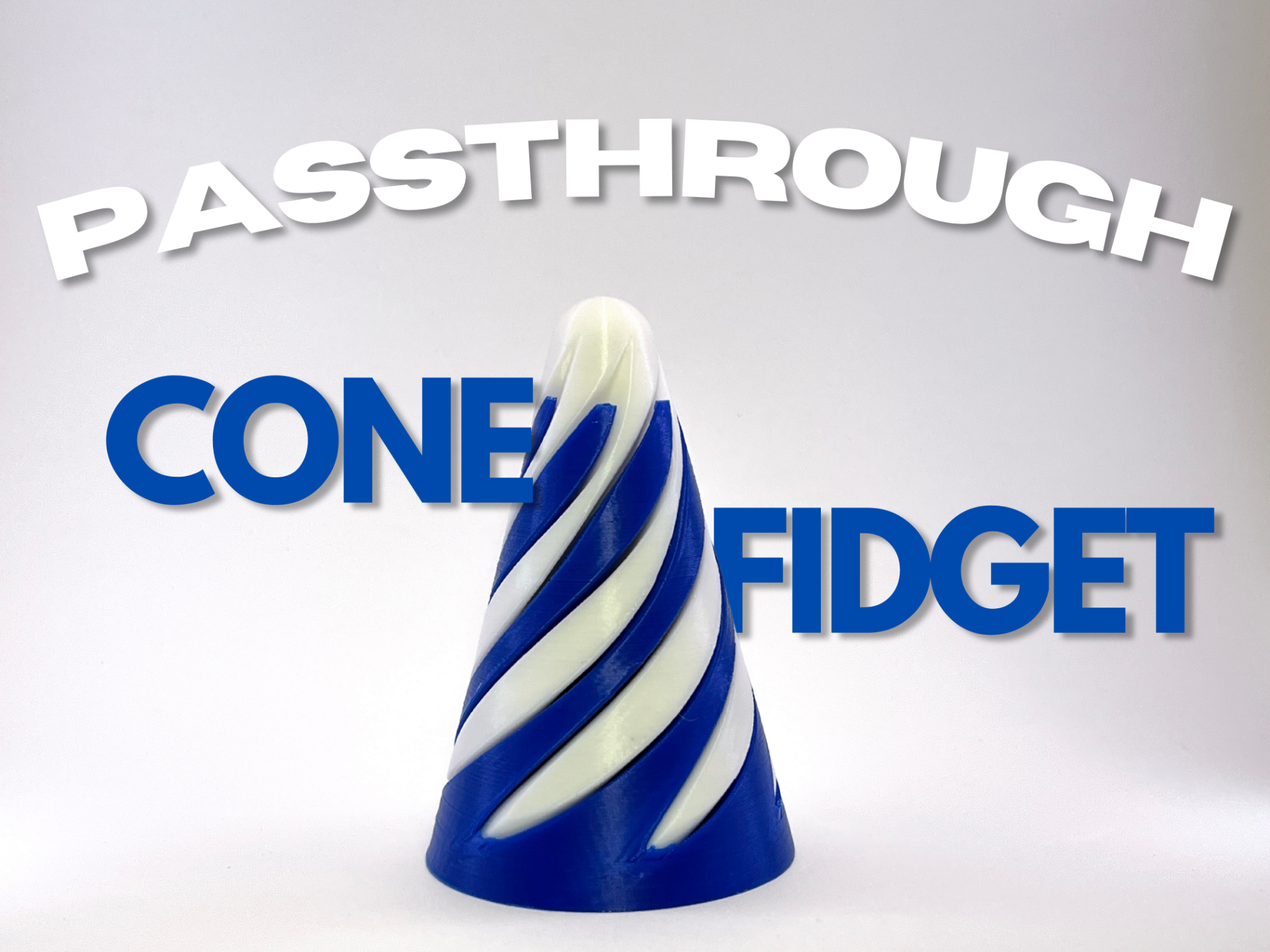 Satisfying Self-Passing Cone Fidget (No Supports)