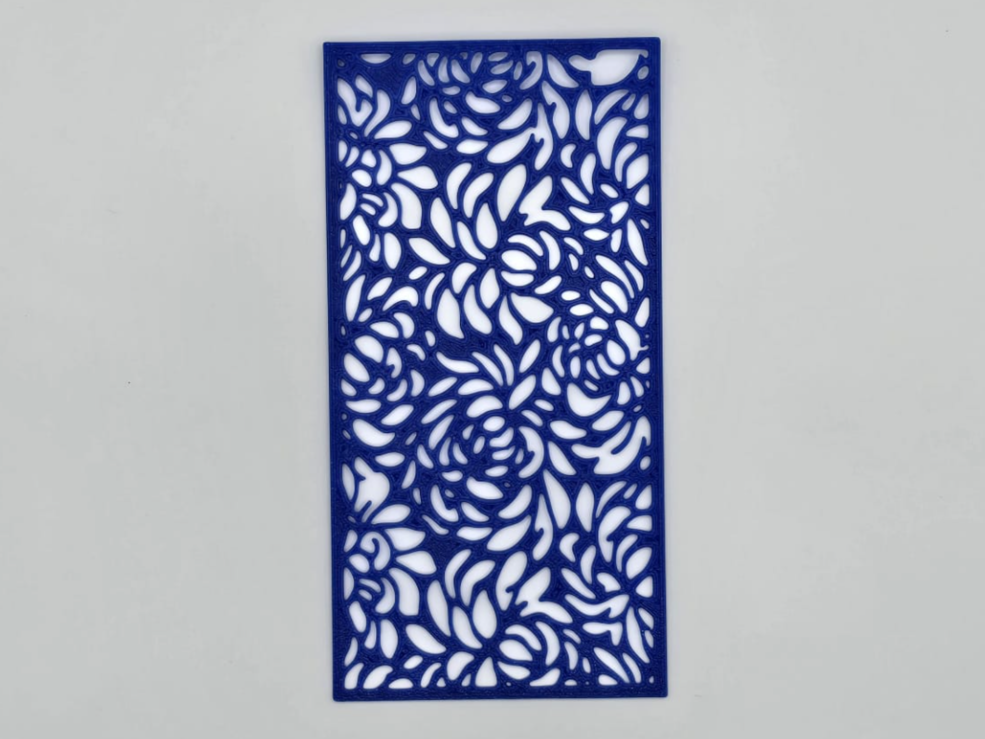 Floral Swirl Pattern Stencil Template