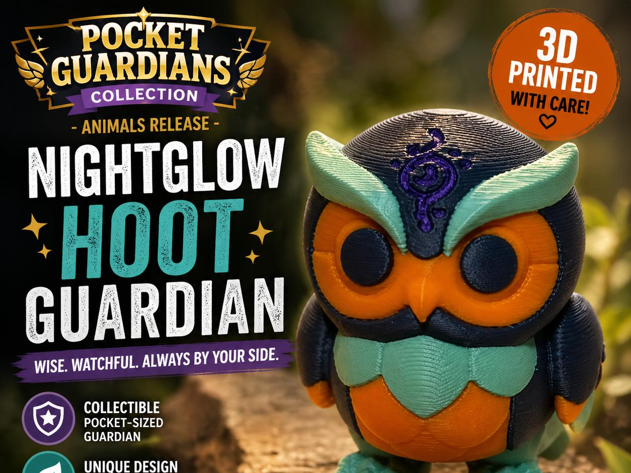 Nightglow Hoot Guardian Owl | Pocket Guardians