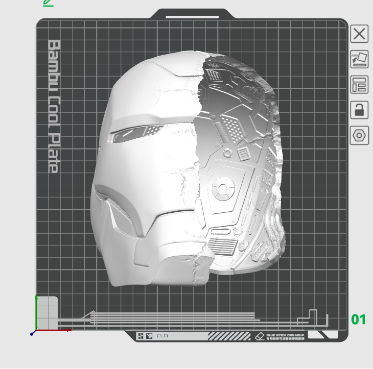 iron man destroyed mask