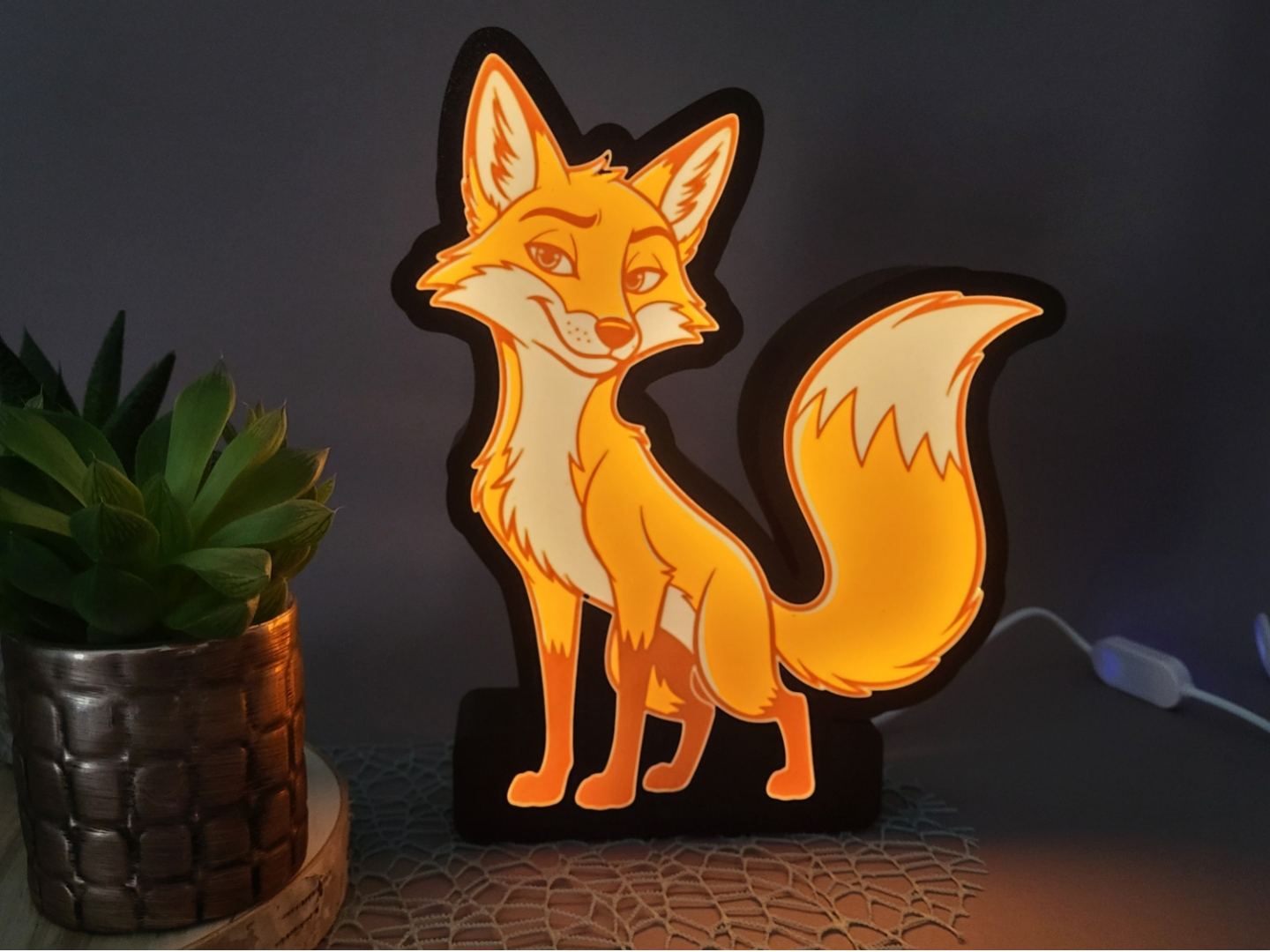 Lightbox Fuchs Leuchtkasten Fuchs