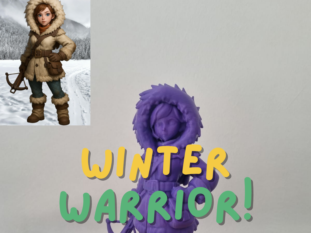 Winter Warrior – 3D Character Model (Gina Style)
