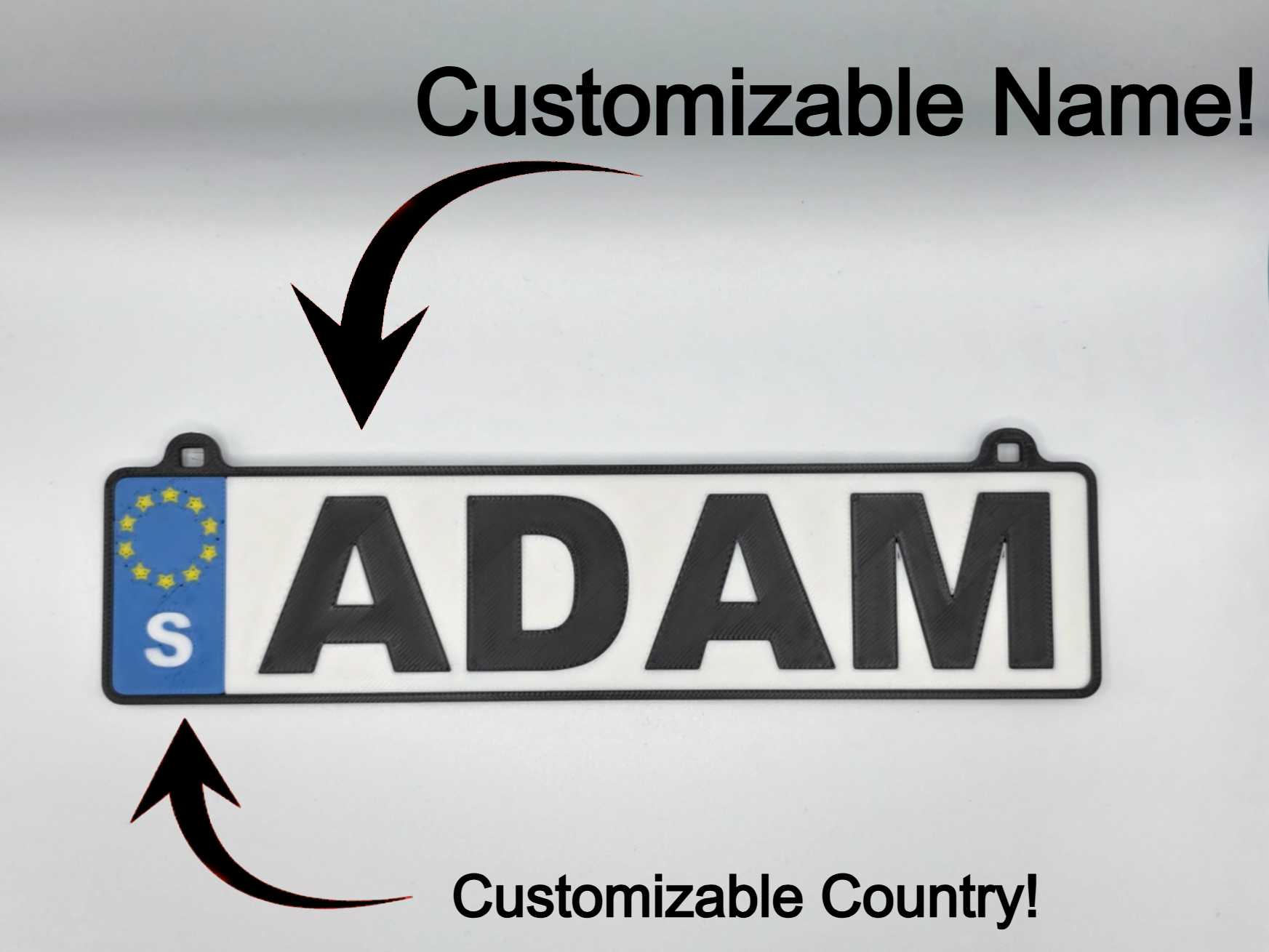 EU Licence Plate for Babystroller - customizable