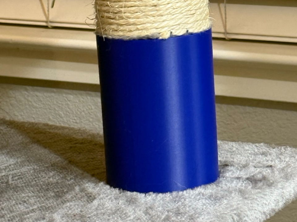Cat tree pole enforcement