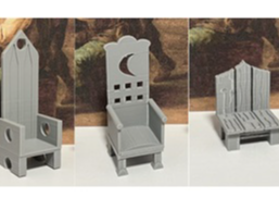 D&D Chair Set 1 - High Back, Throne, & Wood Chair
