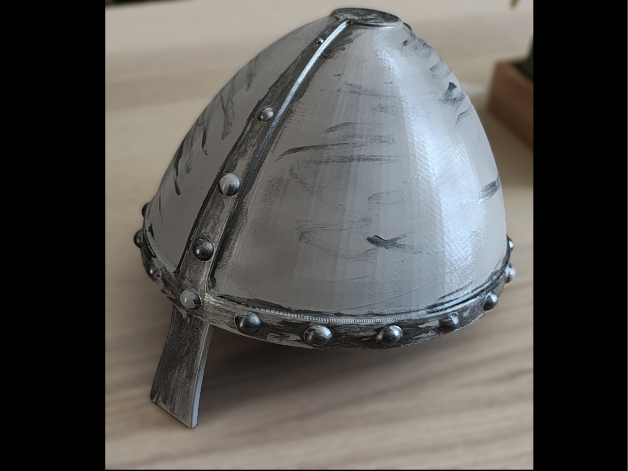 Medieval norman helmet