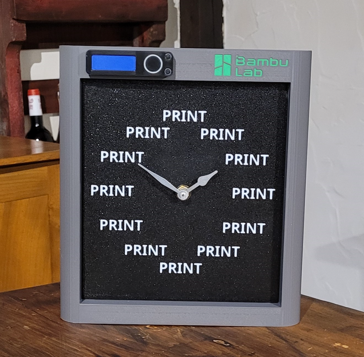 Bambu Print Time Clock