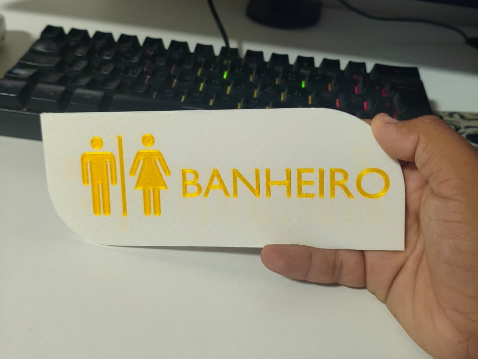Placa para Banheiro