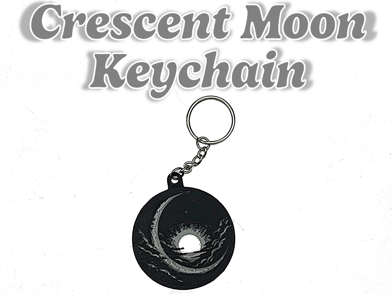 Crescent Moon Keychain