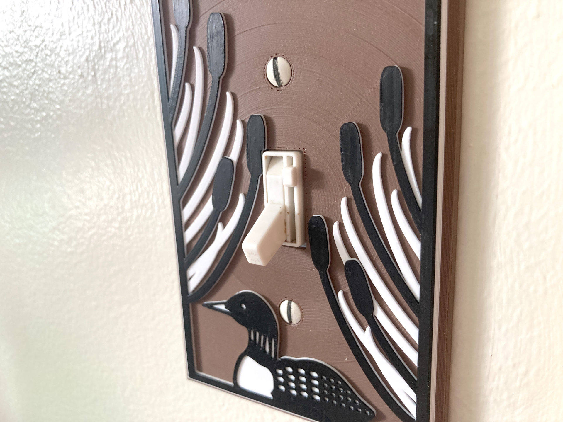 Loons, Cattails & Reeds Single Light Switch Cover