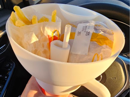 McDonald’s Food Cup McDrive Meals Snack Car Holder