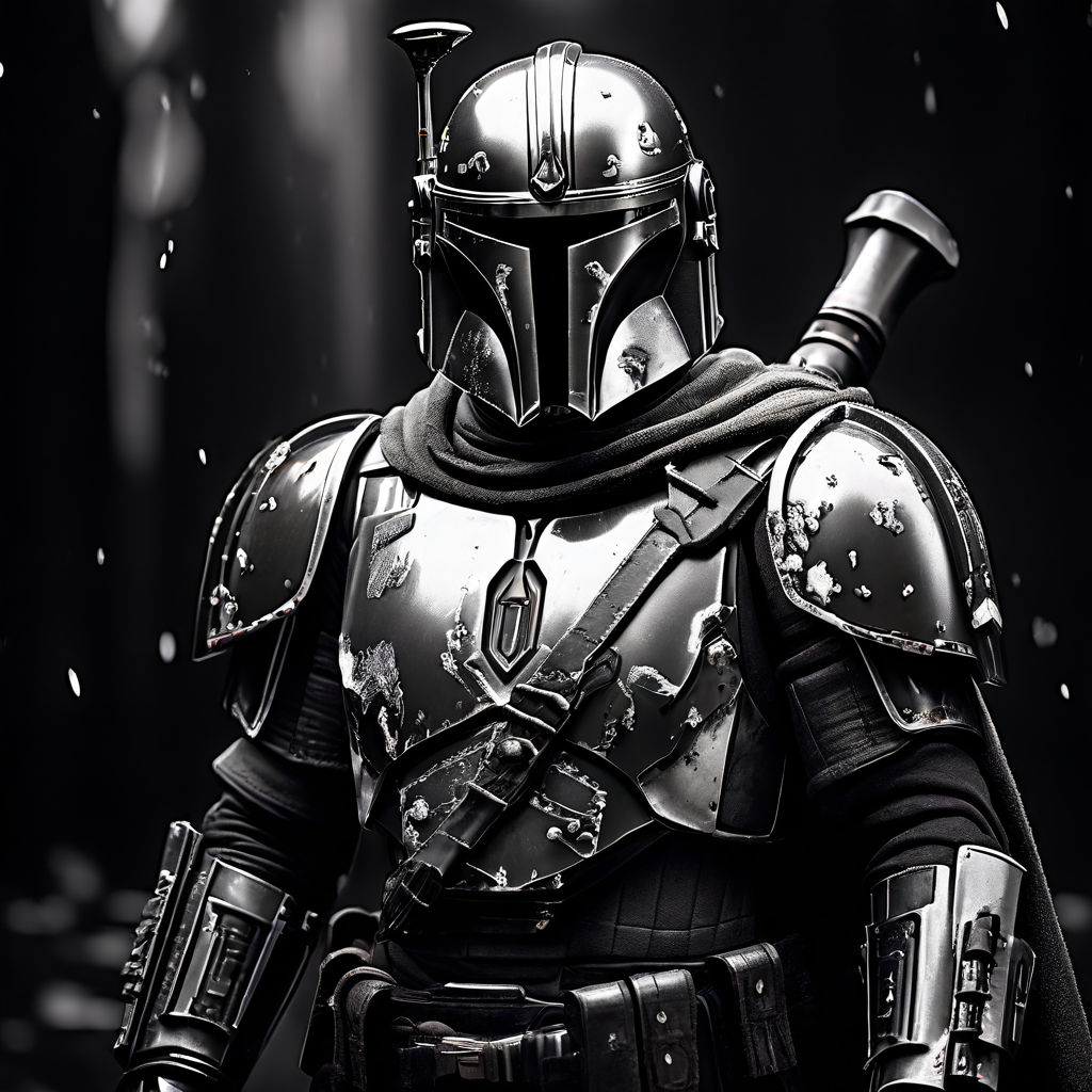 Mandolorian Hueforge Portrait