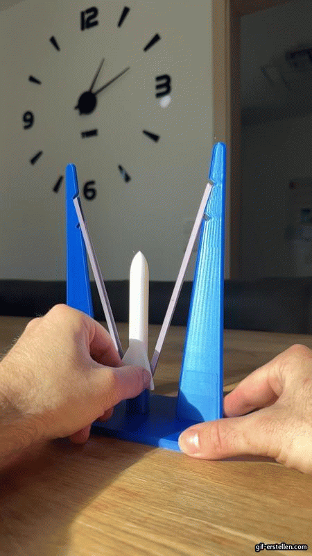 Rubber Band Rocket Launcher / Gummiband Rakete
