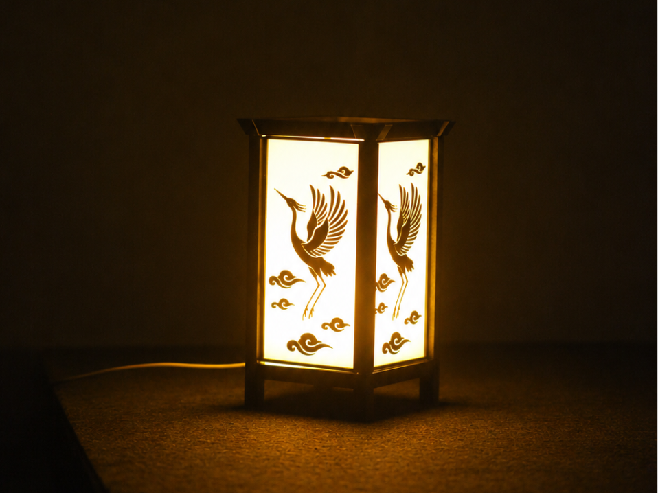 Lamp Crane Deity
