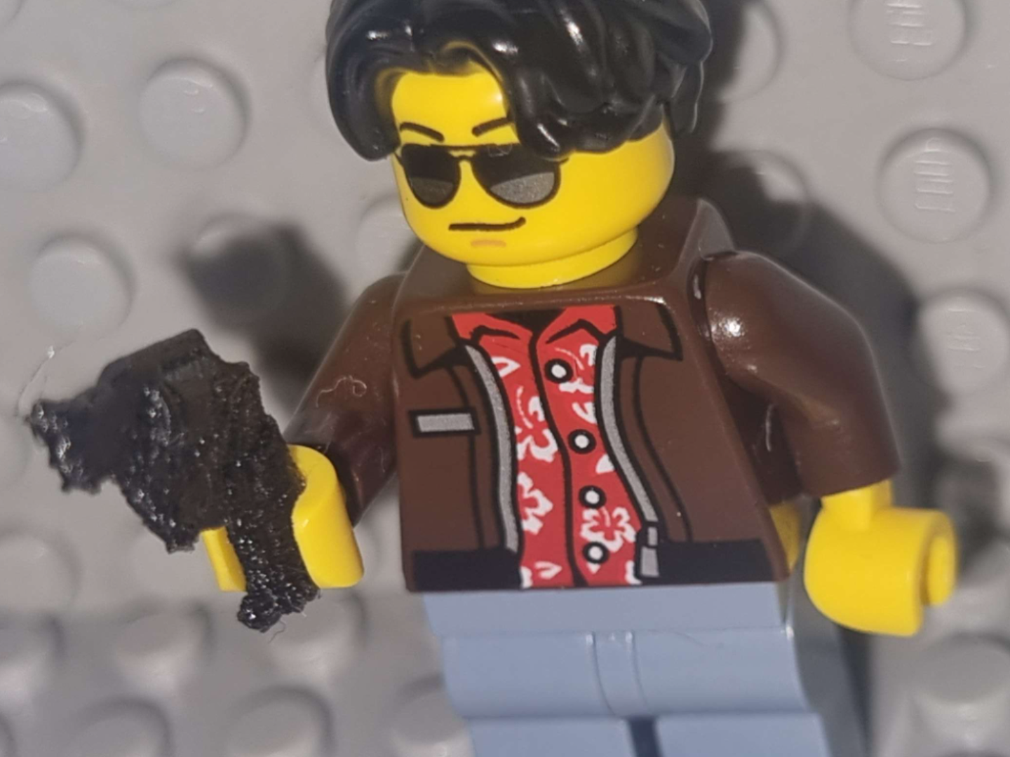 Legos snub nose revolver.