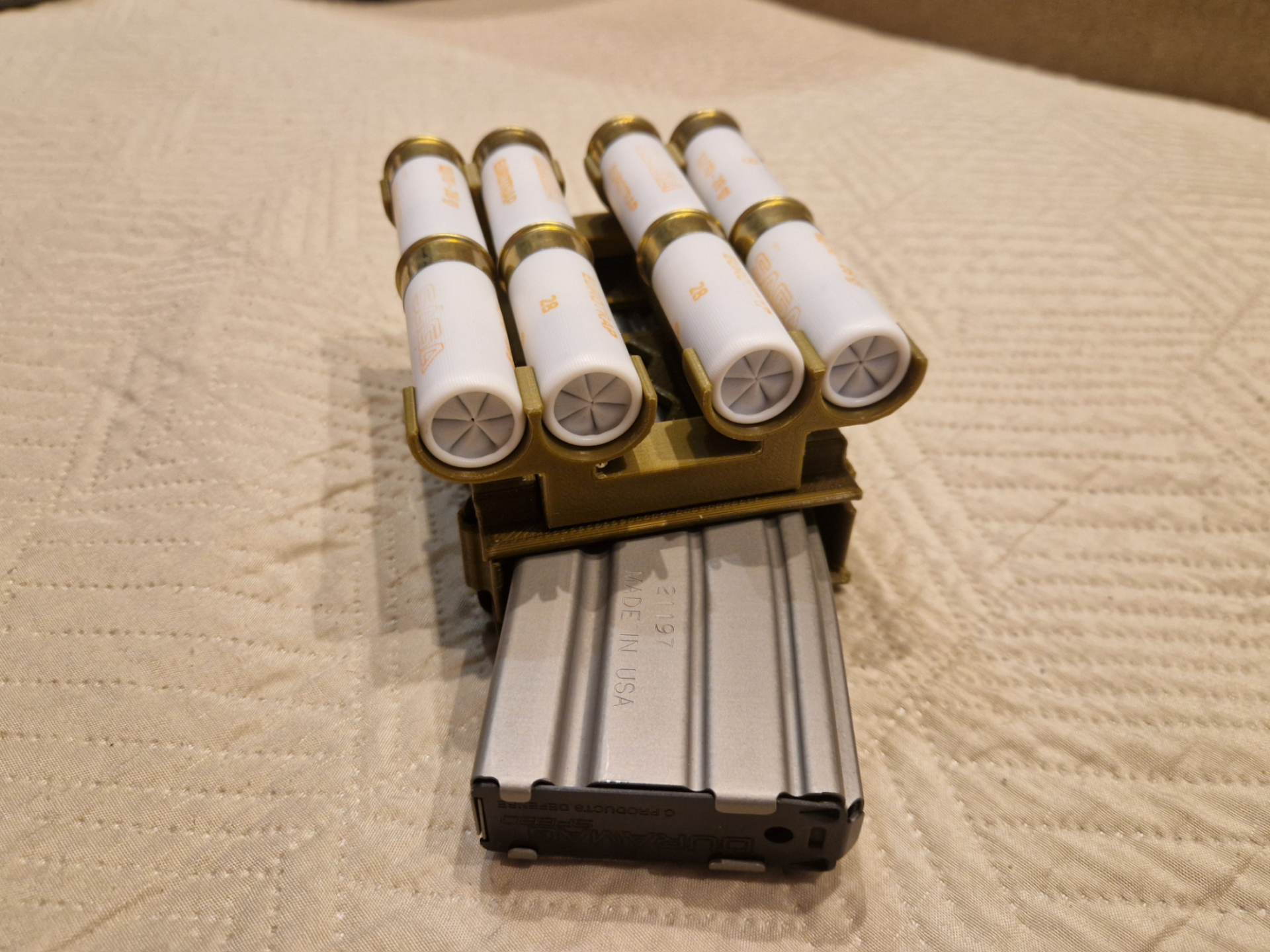 belt-mounted for a 12/70 shotgun - adapter AR15