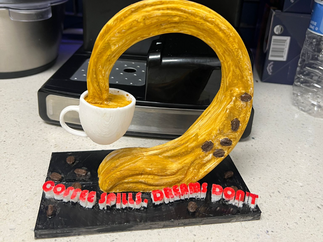 Decoration : Coffee Spills Dreams Don't