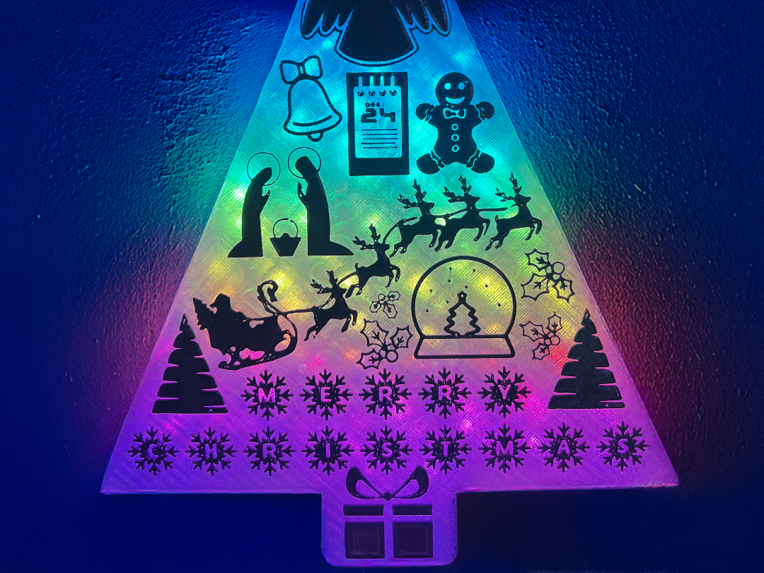 CHristmas Three Led Lamp