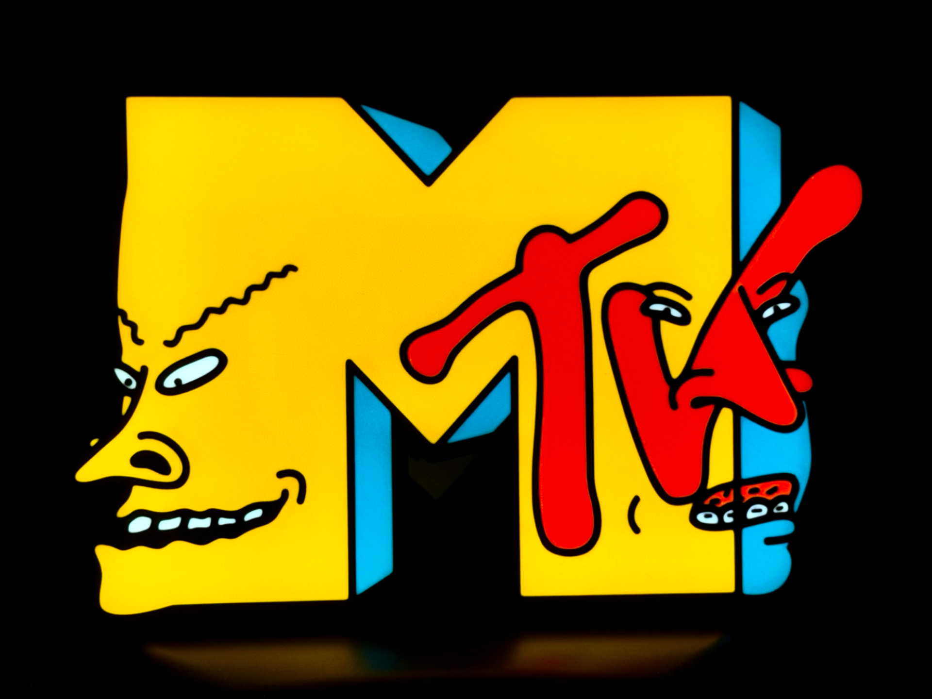 Beavis and Butt-head MTV logo lightbox - 6 colours