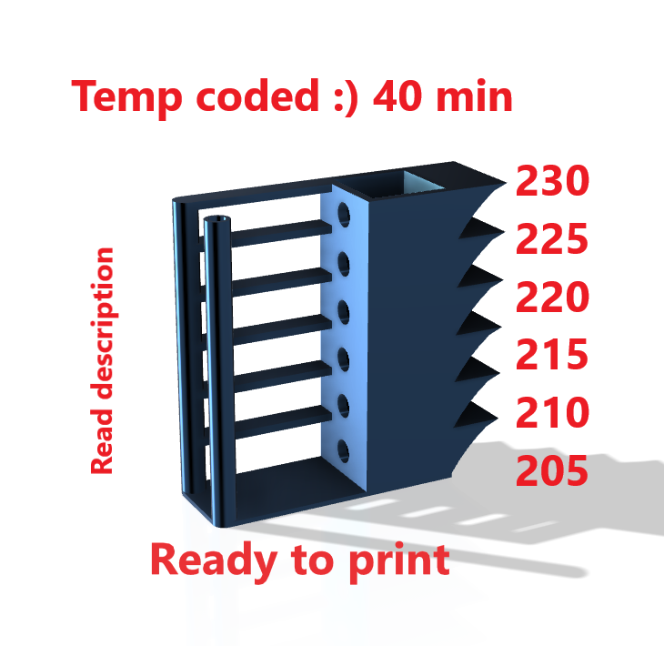 Fast temp tower PLA 205-230