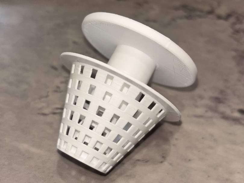 40mm Bathroom Sink Hair Catcher with Cover