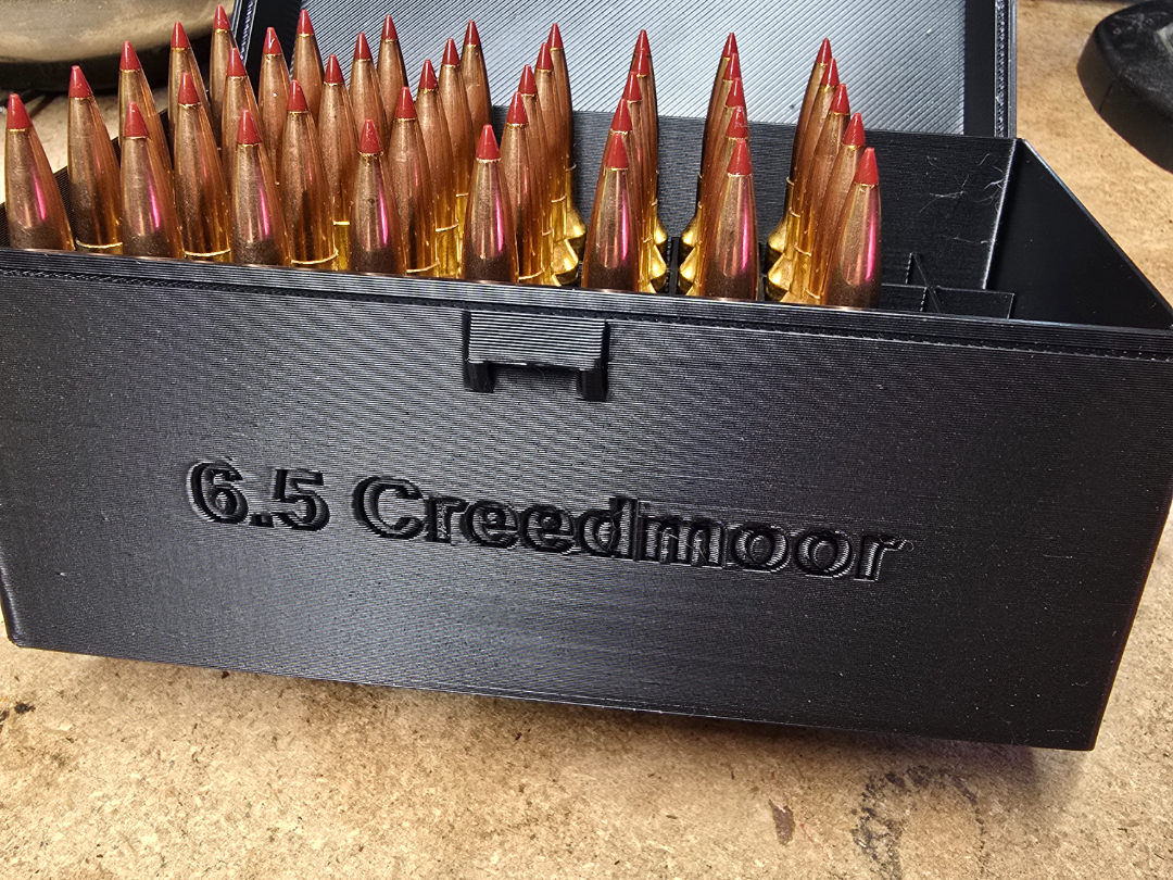 6.5 Creedmoor ammo boxe