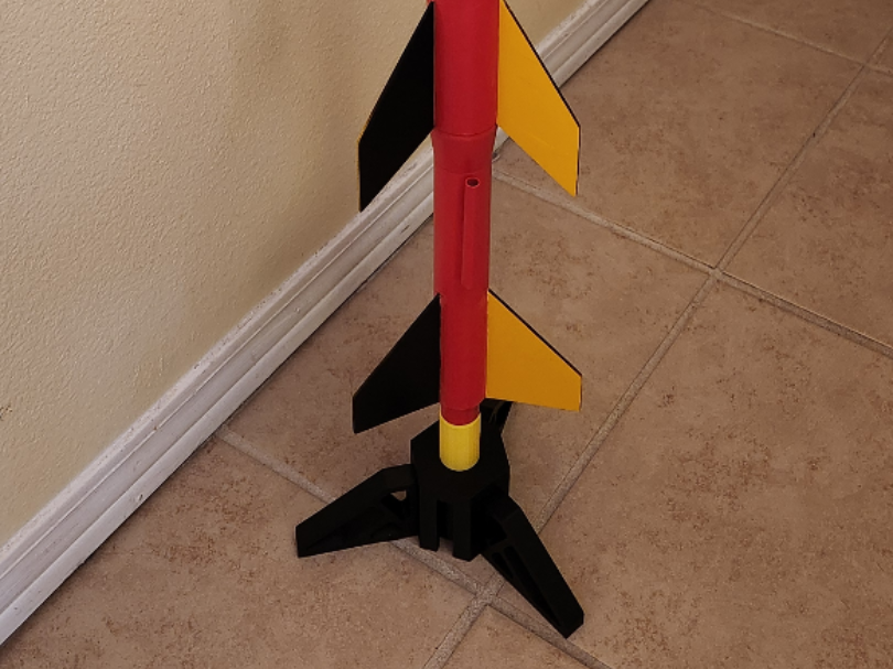 Model Rocket Display Stand (Base and Legs)