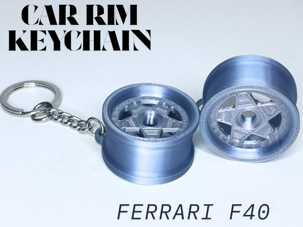 Car Rim Keychain - FERRARI F40