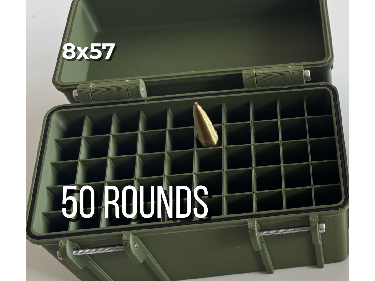 8x57 / 7.9x57 Mauser Ammo Box – 50 Rounds