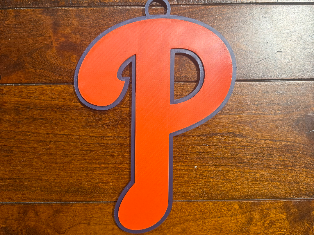 Philadelphia Phillies Oversized Necklace "P" logo
