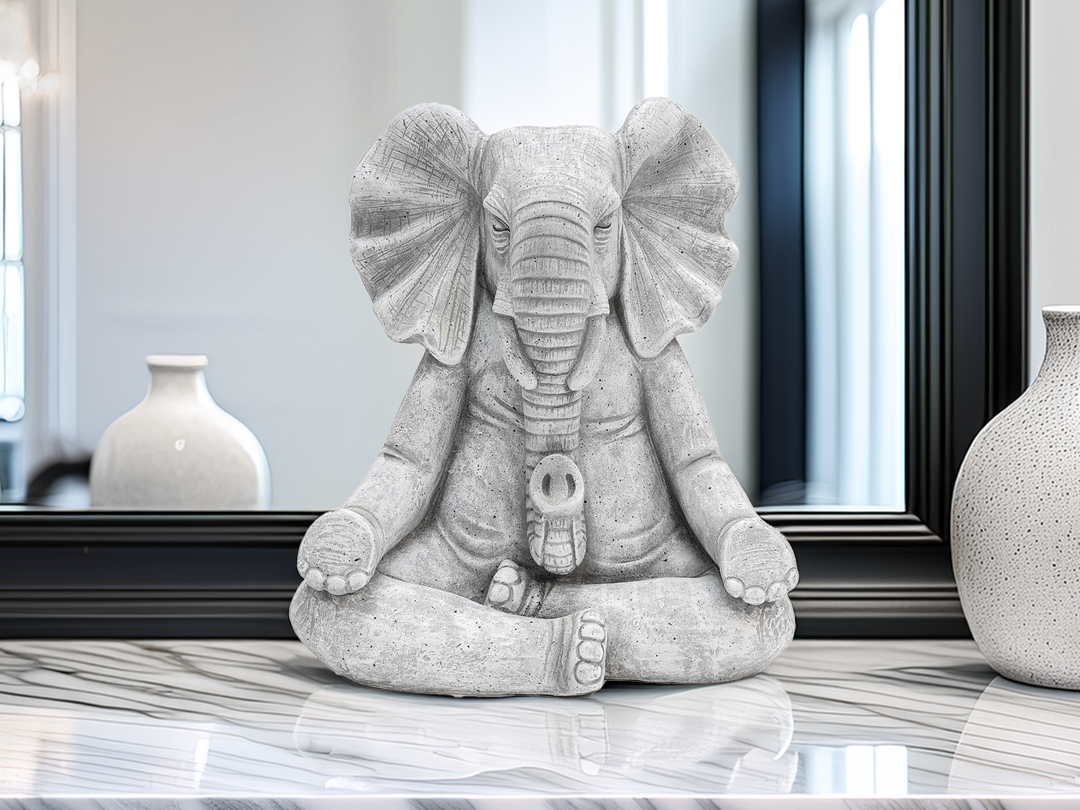 Yoga Elephant Sculpture