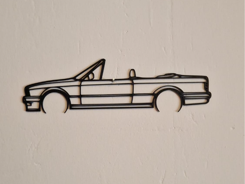 BMW E30 Convertible Silhouette
