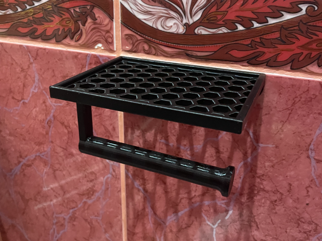 Toilet Paper Holder with a shelf