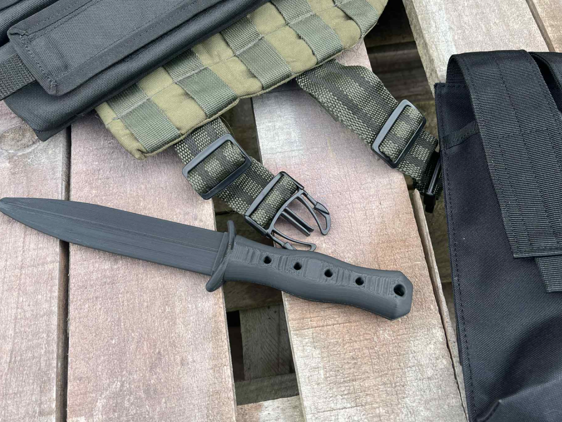 Training knife, airsoft, larp