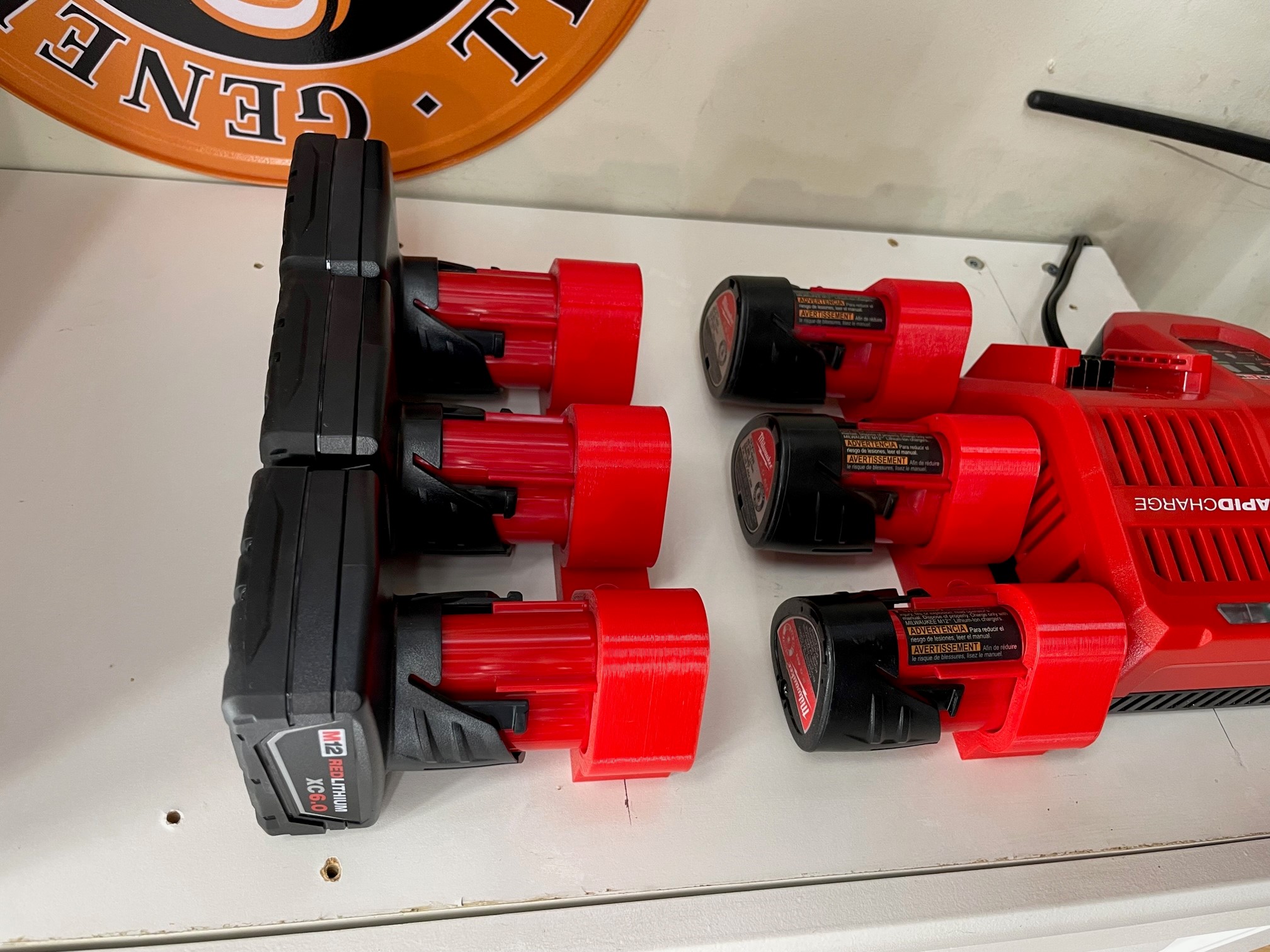 Milwaukee M12 3 battery holder