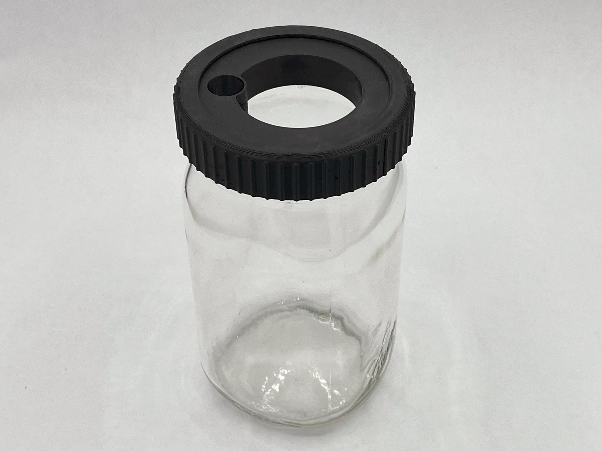 Wide Mouth Mason Jar Ring and Lid for Hydroponics