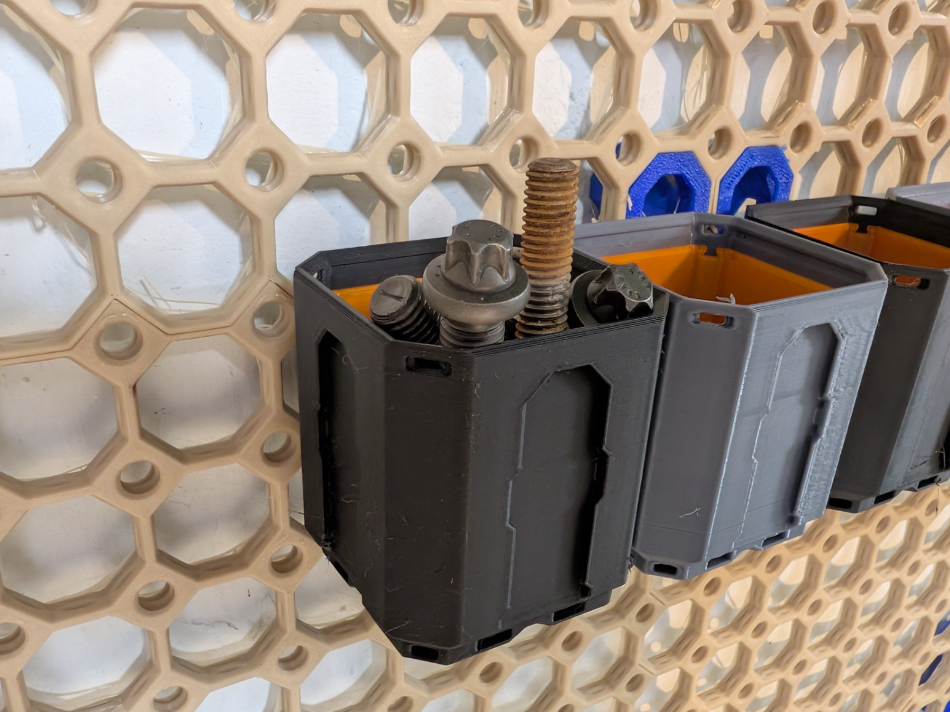 Multibin / multiboard 1x1x1 bin, insert and rail
