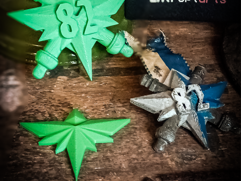 Foxhole warden / 82 Dread Korp Siege Regiment Logo