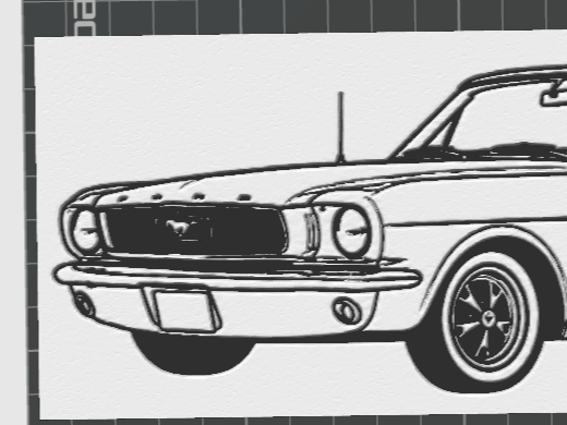 1965 Ford mustang wall art