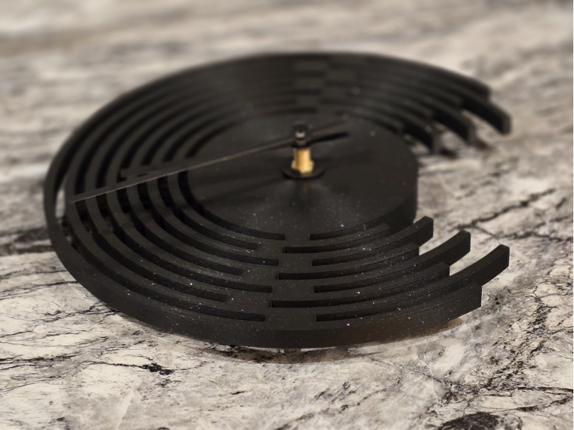 Silent Spiral Wall Clock