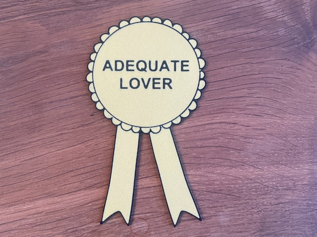 Adequate Lover Award / Husband / Wife / Gift /