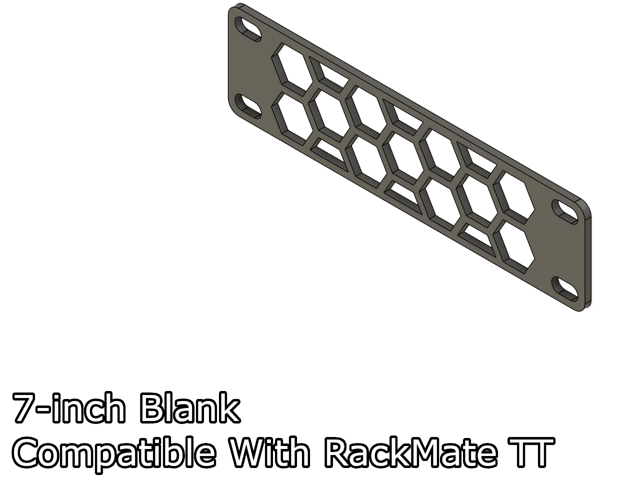 7-inch rack mount blanks