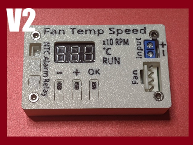 12-48V 4wire PWM1X4LFan Temp Speed Controller Case